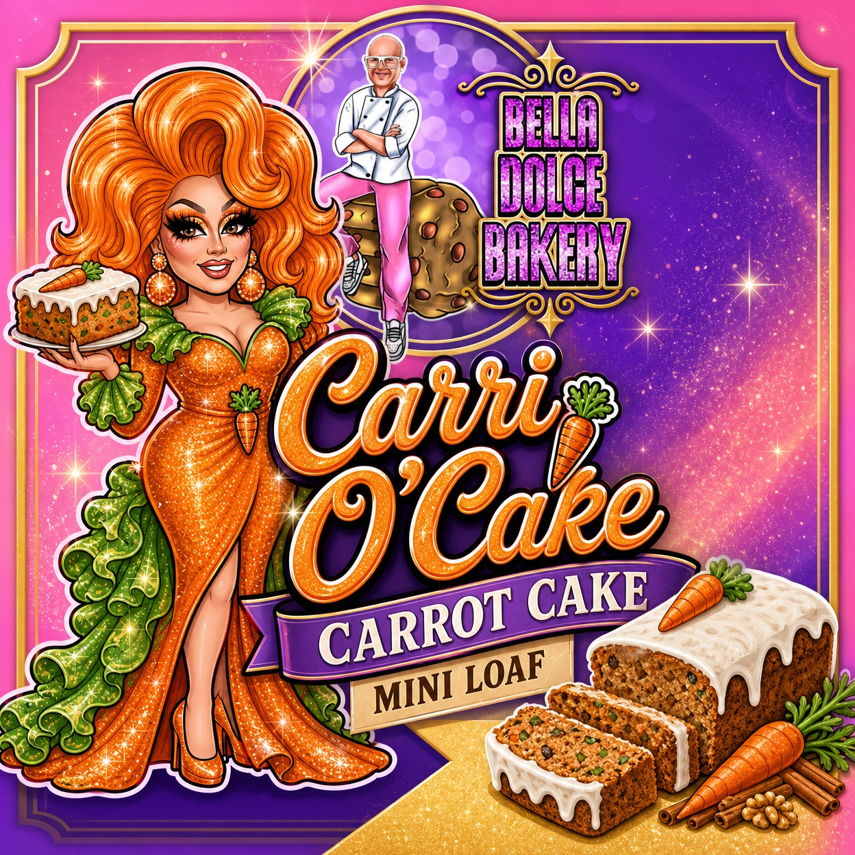 Carri O'Cake Mini Loaf: Honey, She's Got Layers!