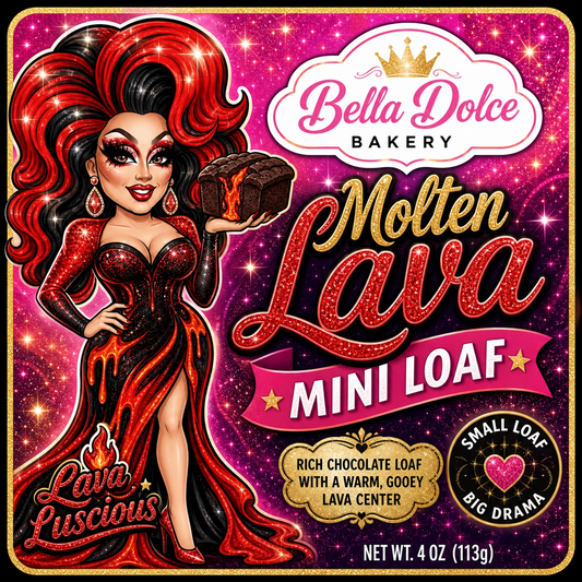 Lava Luscious Mini Loaf: Dangerously Delicious Molten Chocolate!