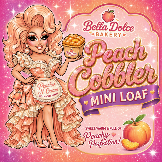 Peaches N. Cream Mini Loaf: Sweet Southern Charm & Cobbler Dreams!