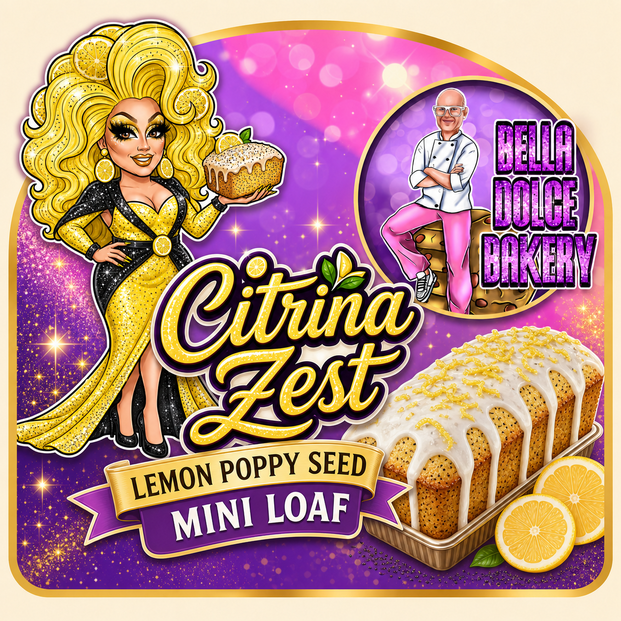 Citrina Zest Mini Loaf: Zesty, Bright, & Poppy-licious!