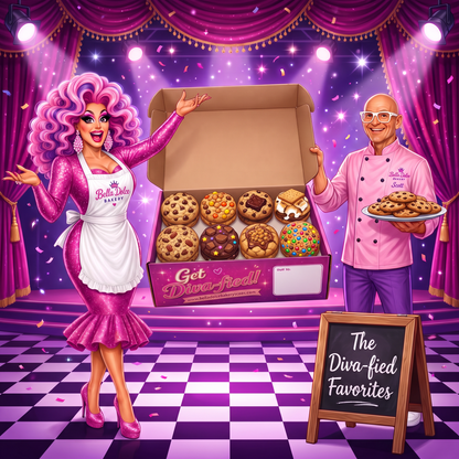 The Diva-fied! Flavor Box | 8 Gourmet Half-Pound Cookies