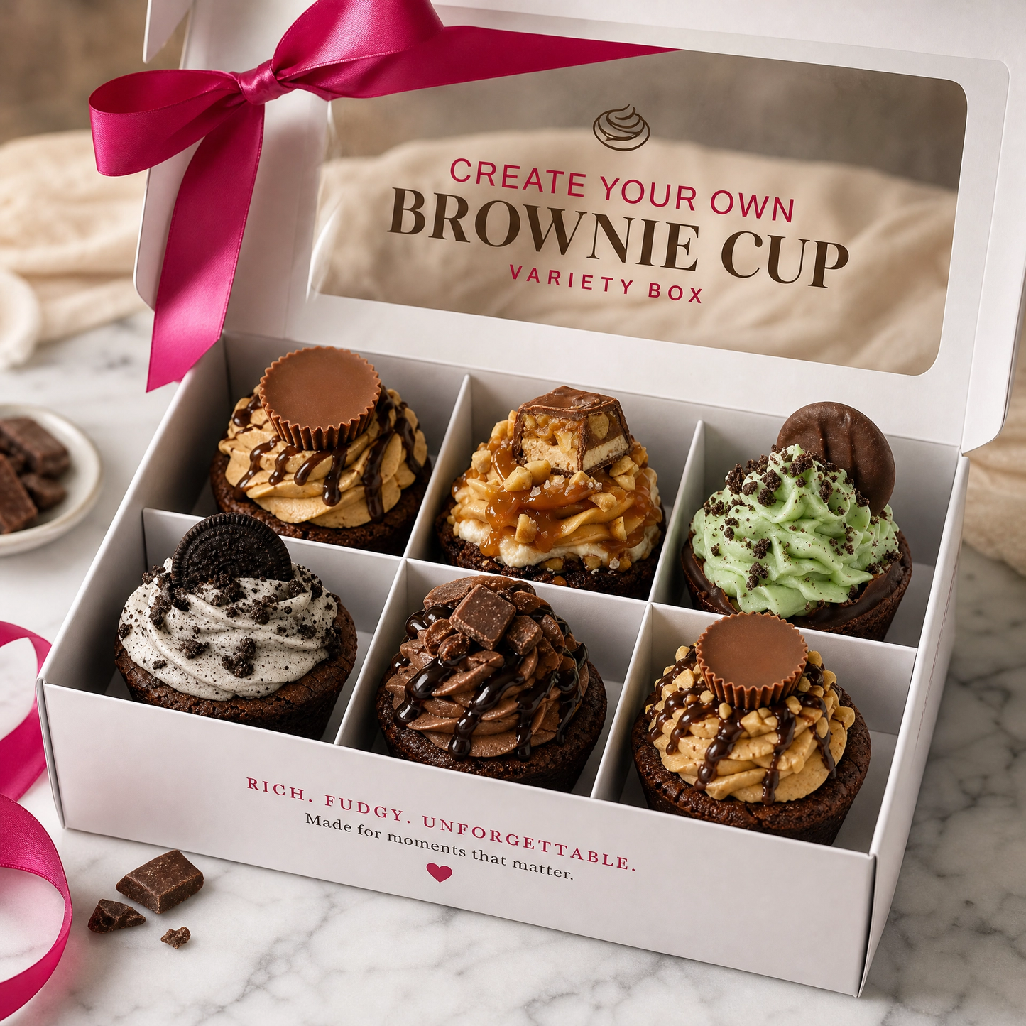 The Grand Glamour Variety Box | Custom Brownie Cup Collection