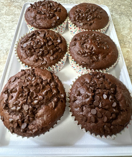 Lady Cocoa Noir Signature Muffin - Bella Dolce Bakery