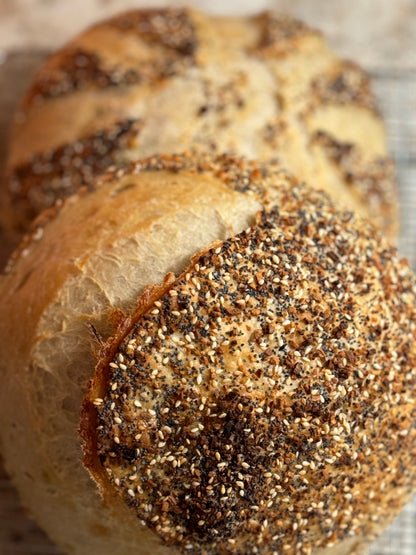 Maxine Morr'Everything Sourdough Loaf - Bella Dolce Bakery