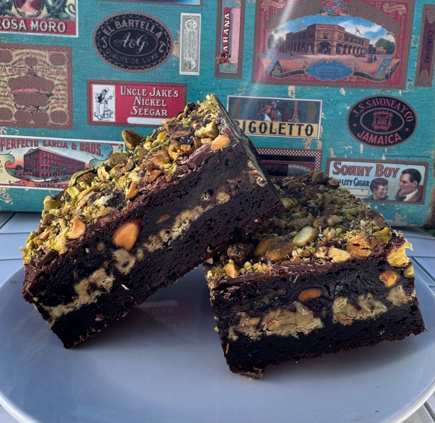 Pistachia Decadence Extreme Brownie - Bella Dolce Bakery