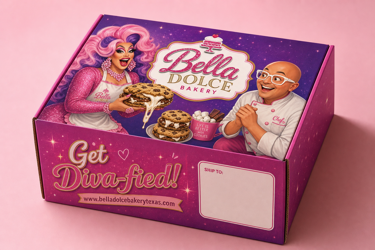 The Diva-fied! Flavor Box | 8 Gourmet Half-Pound Cookies