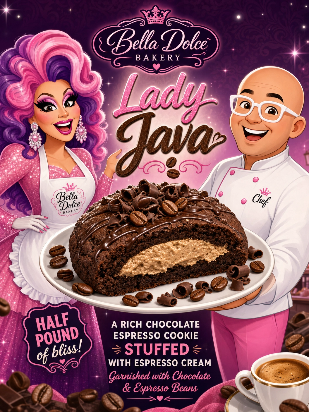 Lady Java Gourmet Cookie - Bella Dolce Bakery