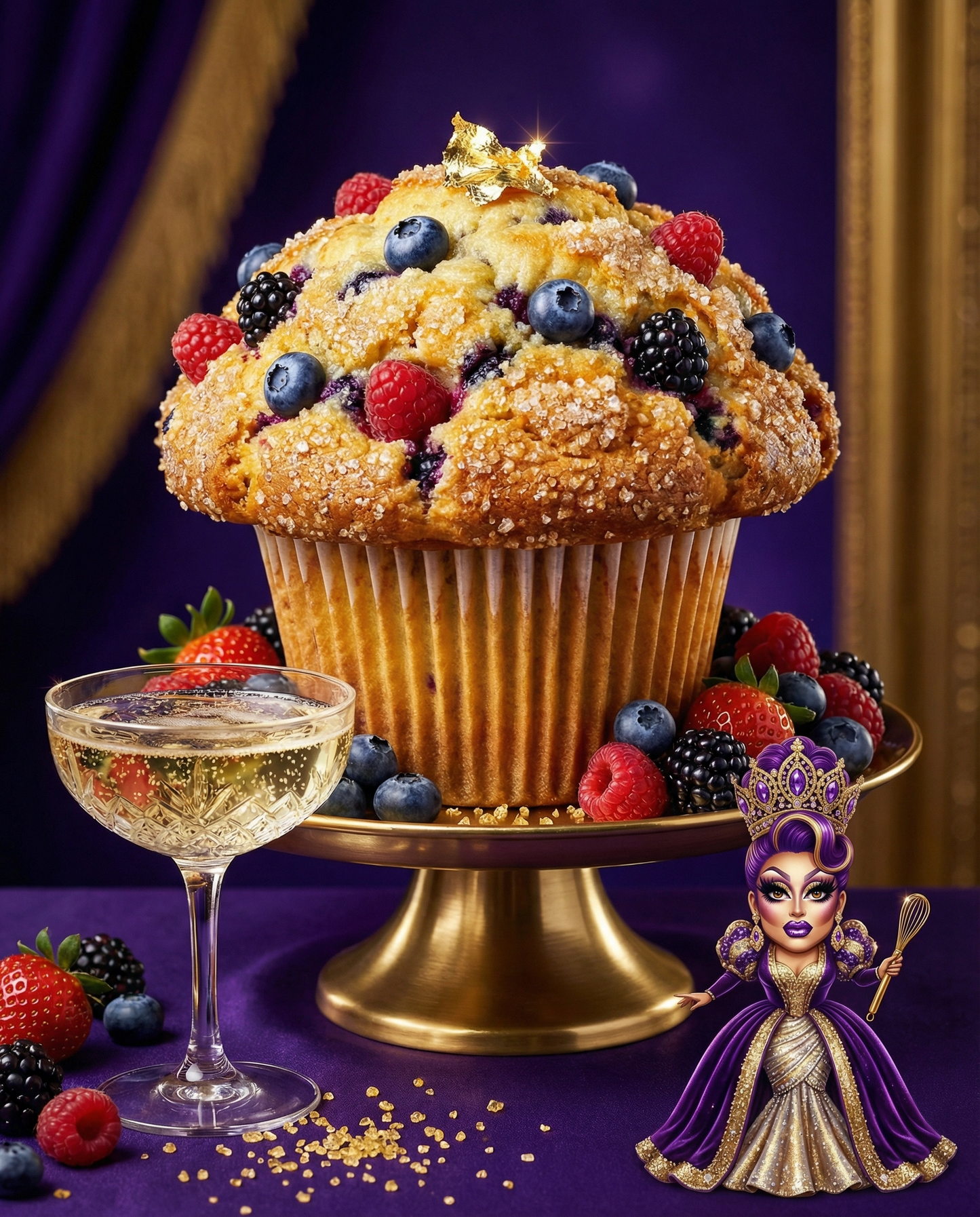 Empress Berry-Bubbly Signature Muffin