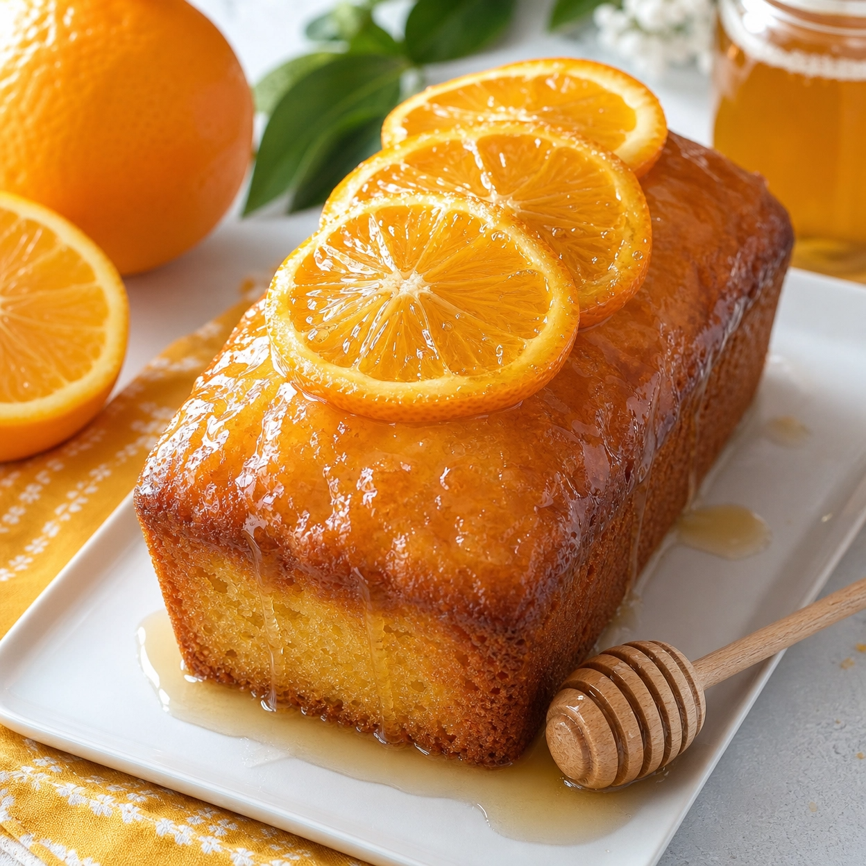 Honey O'Glow Mini Loaf: Radiate Sweetness & Citrus Zest!