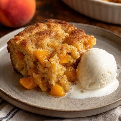 Peaches N. Cream Mini Loaf: Sweet Southern Charm & Cobbler Dreams!