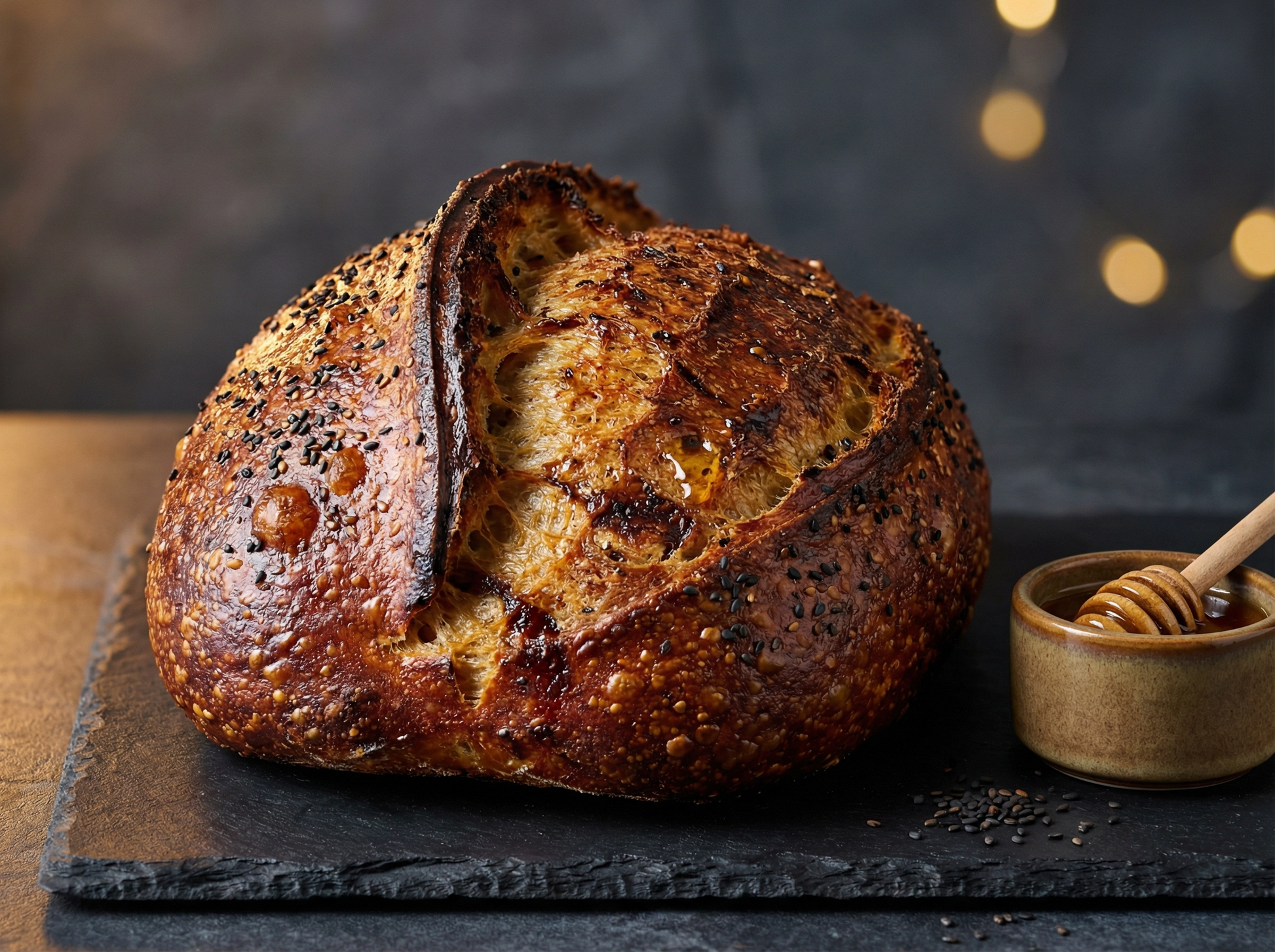 Miso Honey Fierce Sourdough Loaf - Bella Dolce Bakery