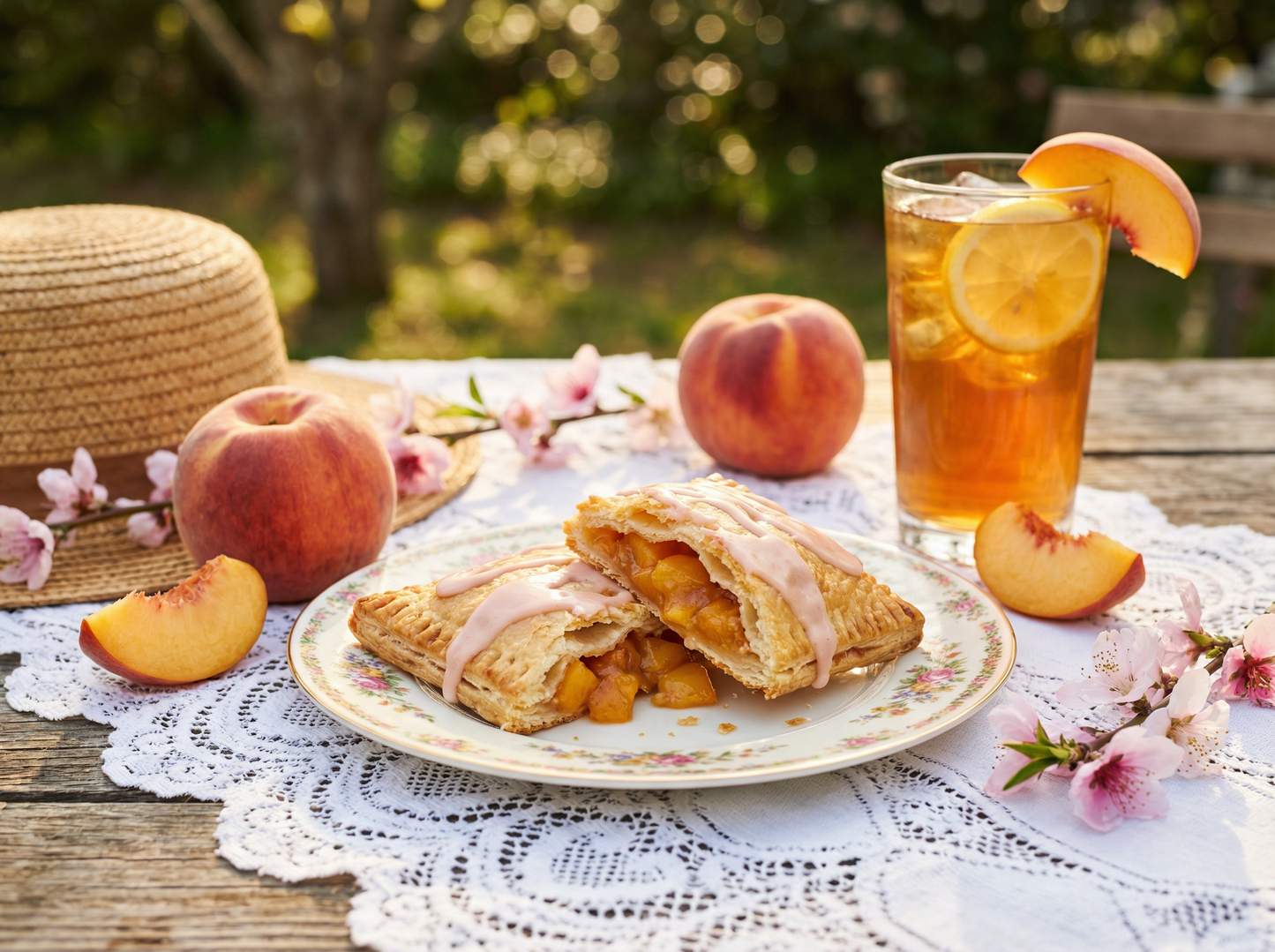 Georgia Peaches Glam Tart - Bella Dolce Bakery