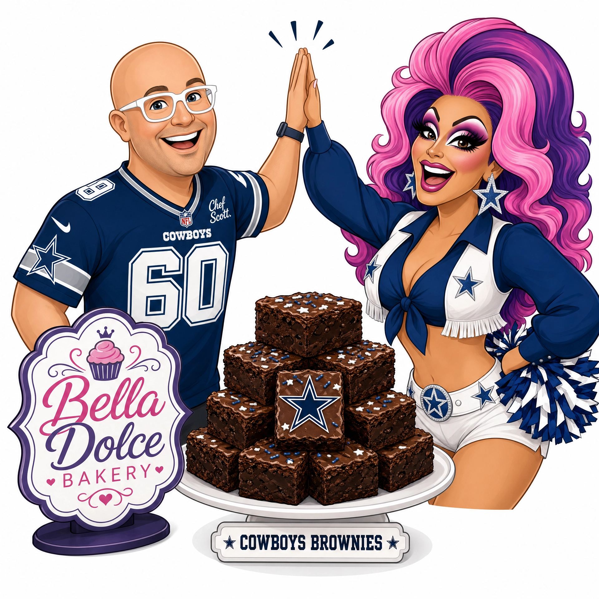 Bella Dolce Bakery Cowboy Collection Variety Box featuring an assortment of tasty baked treats and colorful packaging.