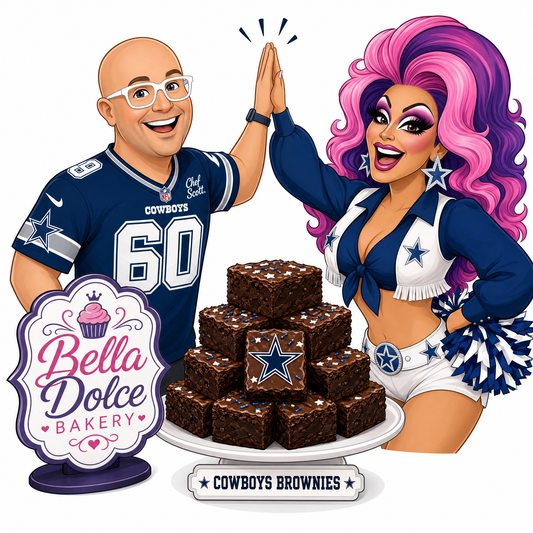 Bella Dolce Bakery Cowboy Collection Variety Box featuring an assortment of tasty baked treats and colorful packaging.