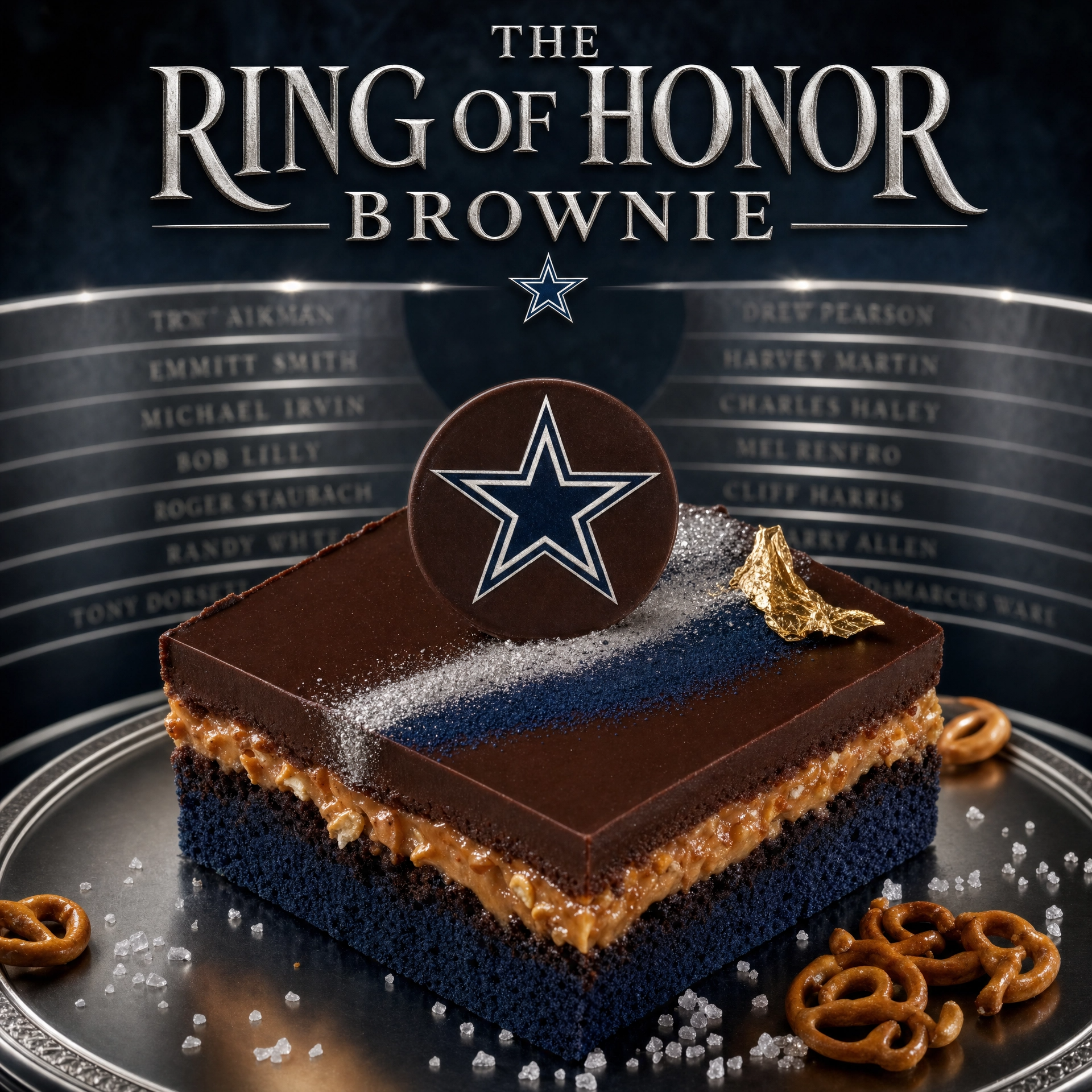 Extreme brownie from Bella Dolce Bakery with a rich chocolate appearance and a textured, fudgy surface.